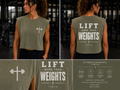 Lift More Than Weights. Women’s Muscle Tank