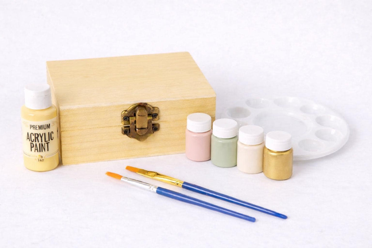 Hand-Painted Wooden Prayer Box Kit | Christian Craft Activity, Girls Night, Group Craft