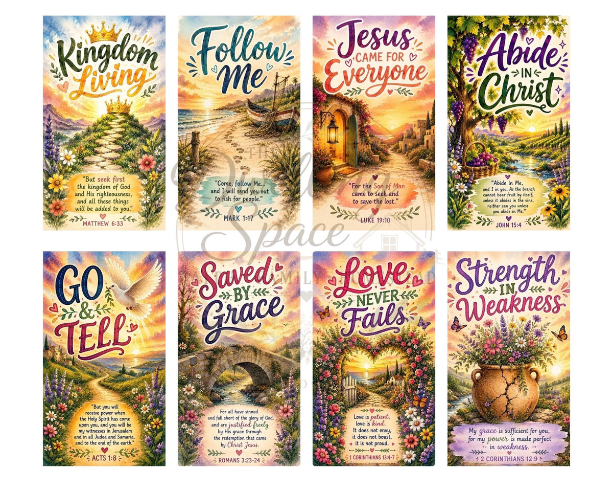 Mini Bible Tip-Ins | Scripture Cards for Journaling (PDF Download)
