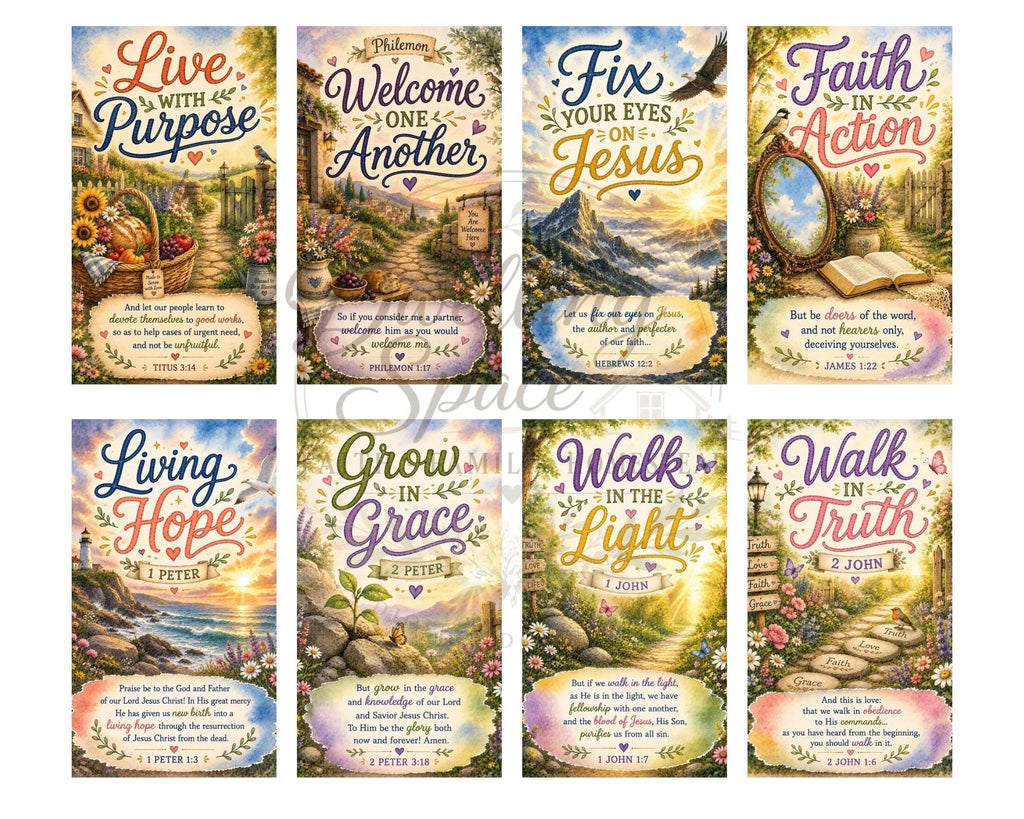 Mini Bible Tip-Ins | Scripture Cards for Journaling (PDF Download)
