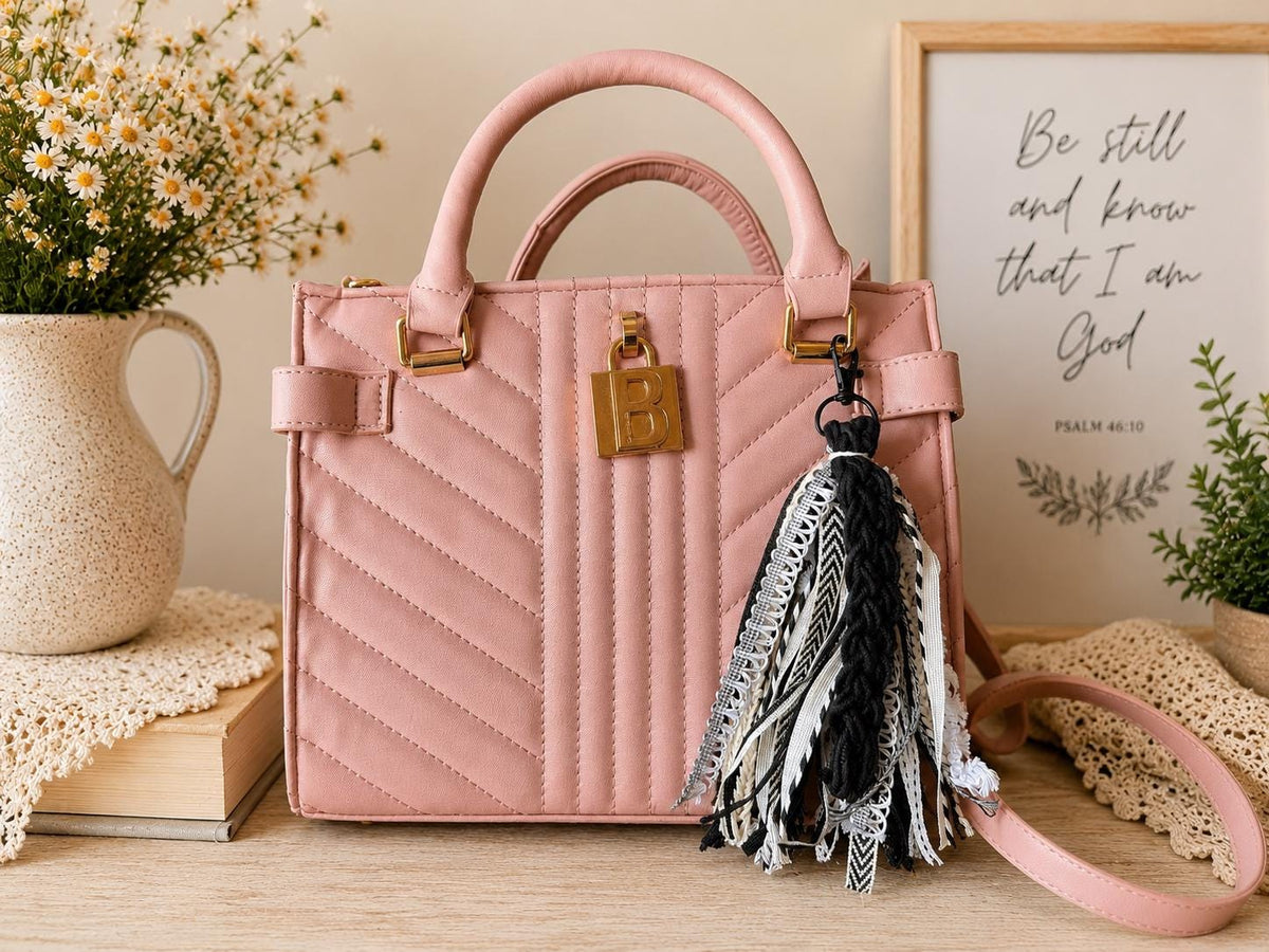 Handmade Ribbon Tassel Bag Charm | Purse Charm | Bible Bookmark | Keychain Accessory