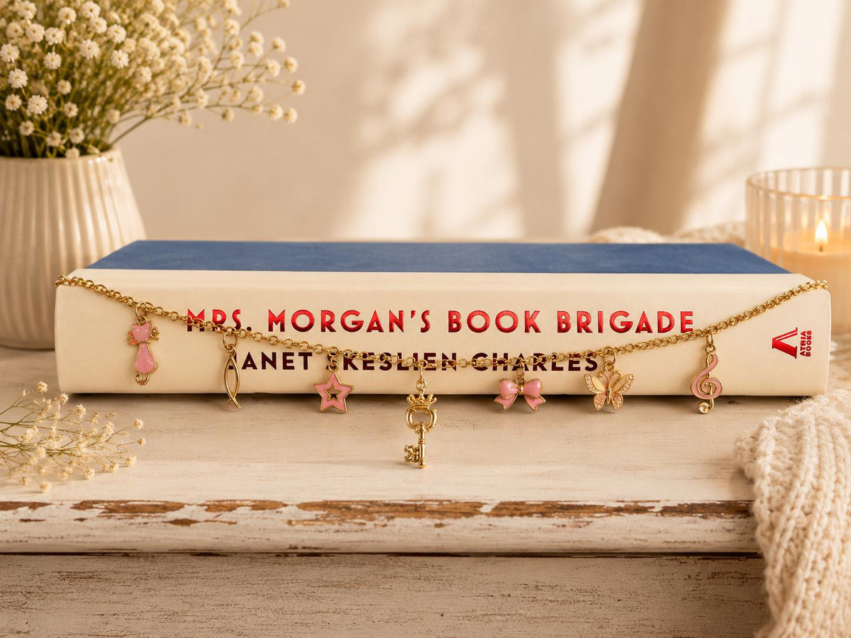 Bible Charm Chain | Adjustable Book Bookmark | Curated Charm Accessory | Handmade One-Of-A-Kind