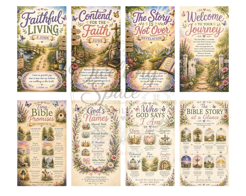 Mini Bible Tip-Ins | Scripture Cards for Journaling (PDF Download)