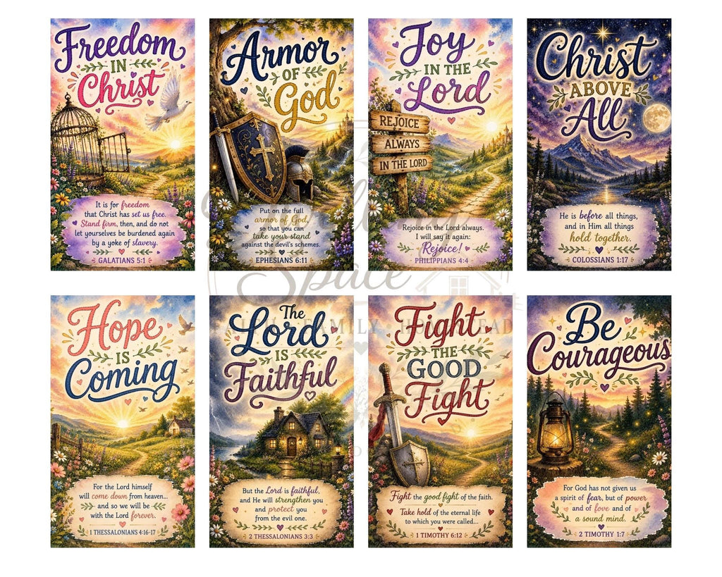 Mini Bible Tip-Ins | Scripture Cards for Journaling (PDF Download)