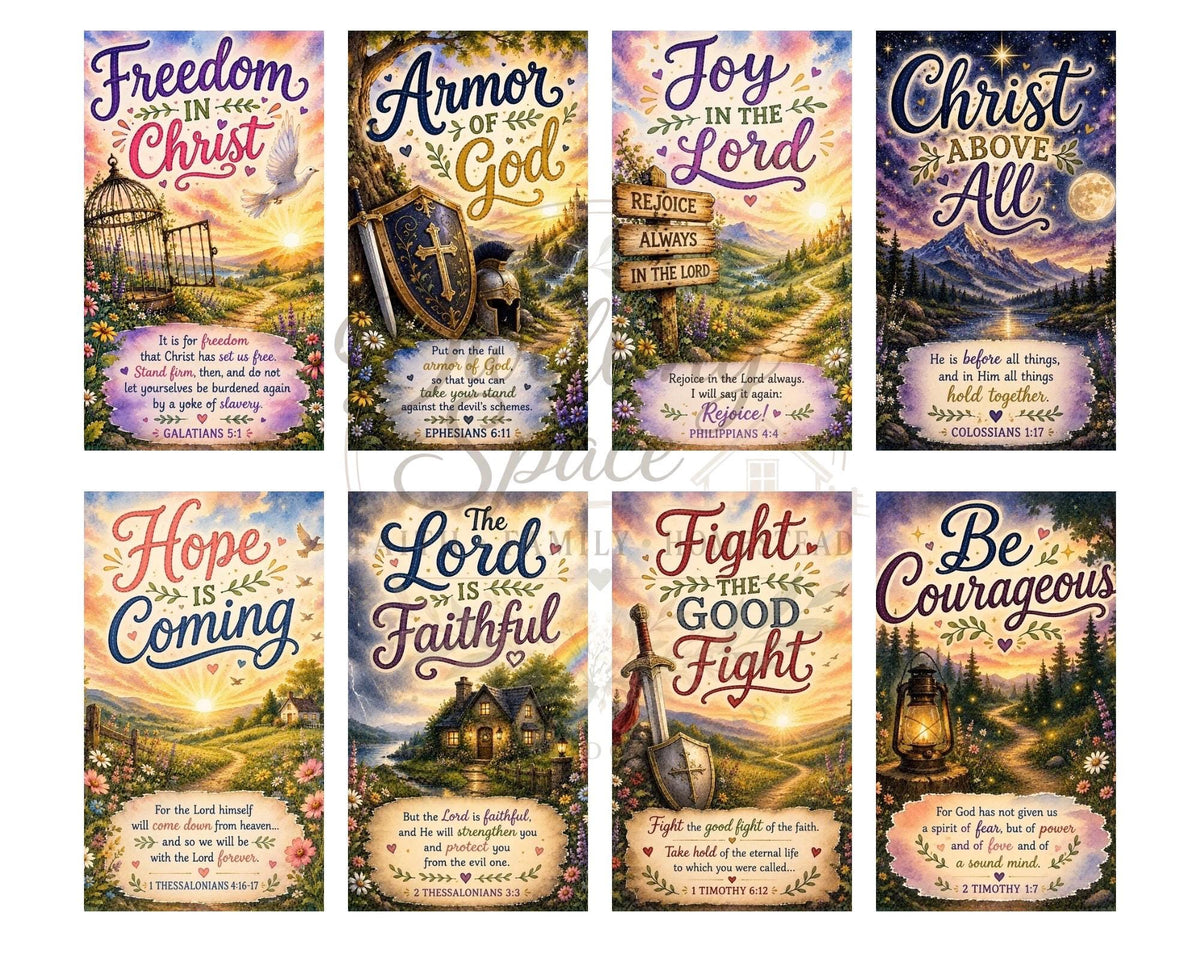 Mini Bible Tip-Ins | Scripture Cards for Journaling (PDF Download)