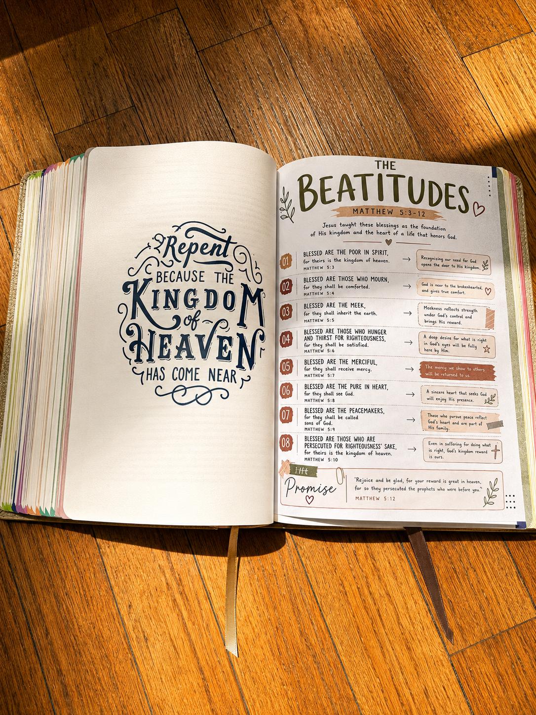 Bible Core Foundations Bible Tip-In Set, Homestead Colorway, Christian Journaling Inserts (6x8)