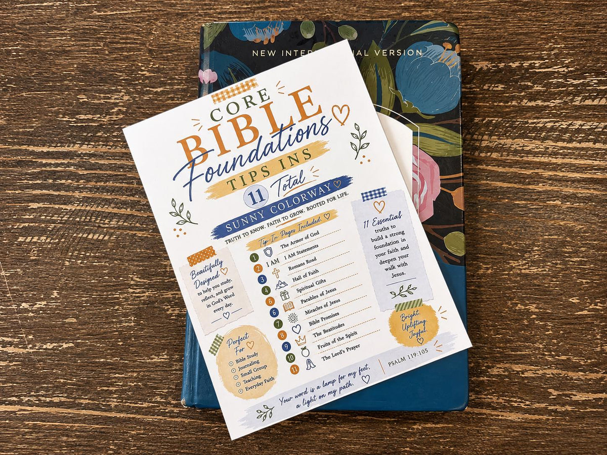 Bible Core Foundations Tip-In Set, Sunny Colorway (6x8)