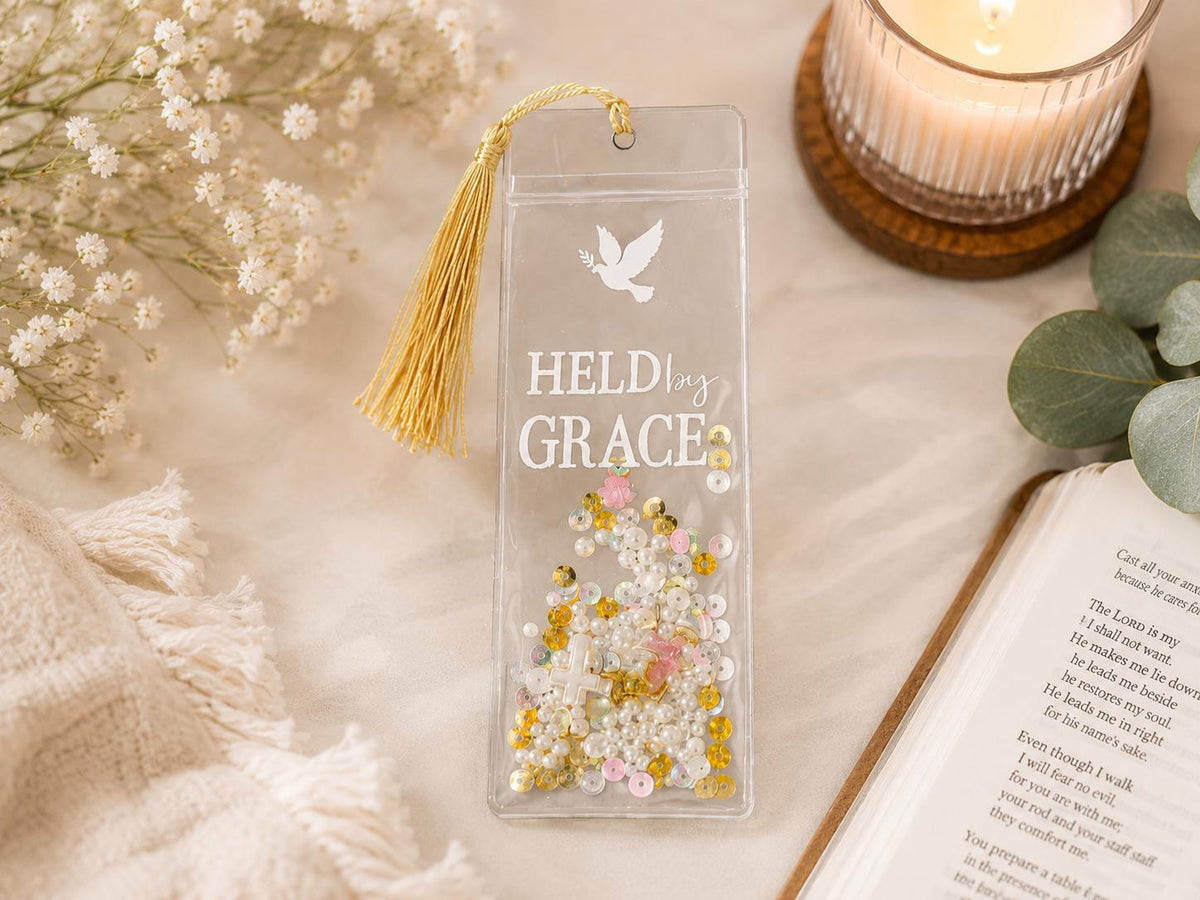 Christian Shaker Bookmark | Bible Verse Tassel Bookmark | Faith Journal Accessory