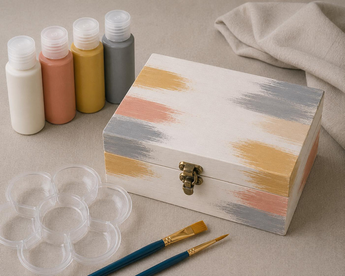 Hand-Painted Wooden Prayer Box Kit | Christian Craft Activity, Girls Night, Group Craft