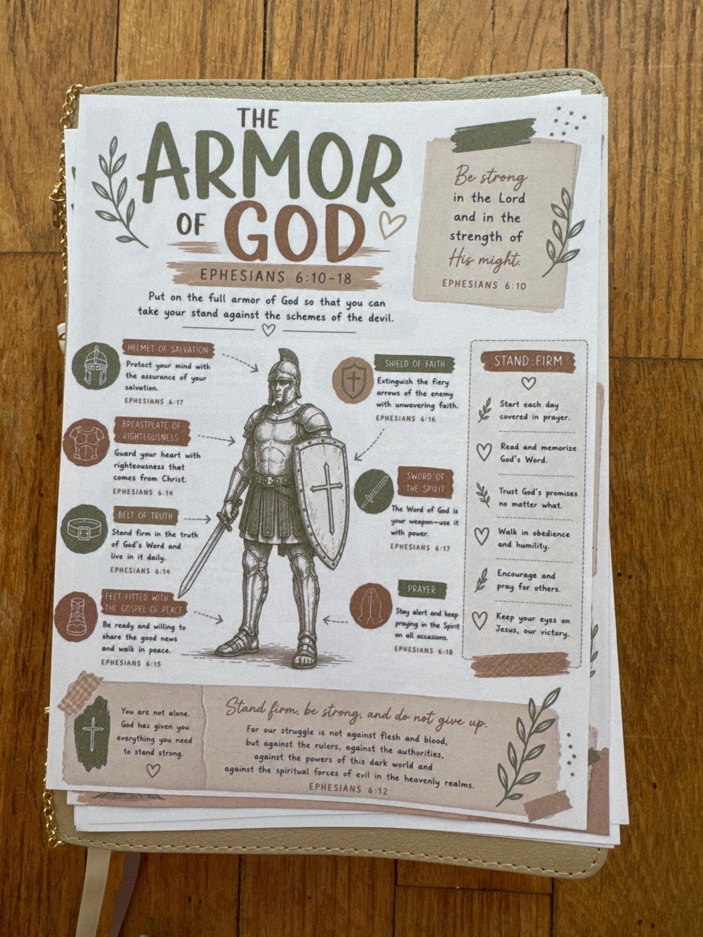 Bible Core Foundations Bible Tip-In Set, Homestead Colorway, Christian Journaling Inserts (6x8)