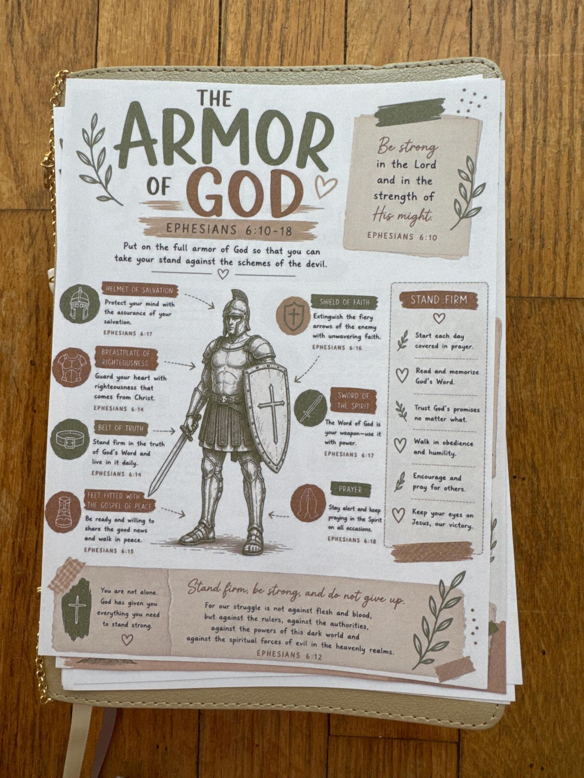 Bible Core Foundations Bible Tip-In Set, Homestead Colorway, Christian Journaling Inserts (6x8)