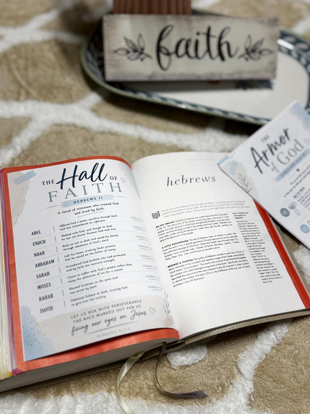 Bible Core Foundations Bible Tip-In Set, Coastal Colorway, Christian Journaling Pages (6x8)