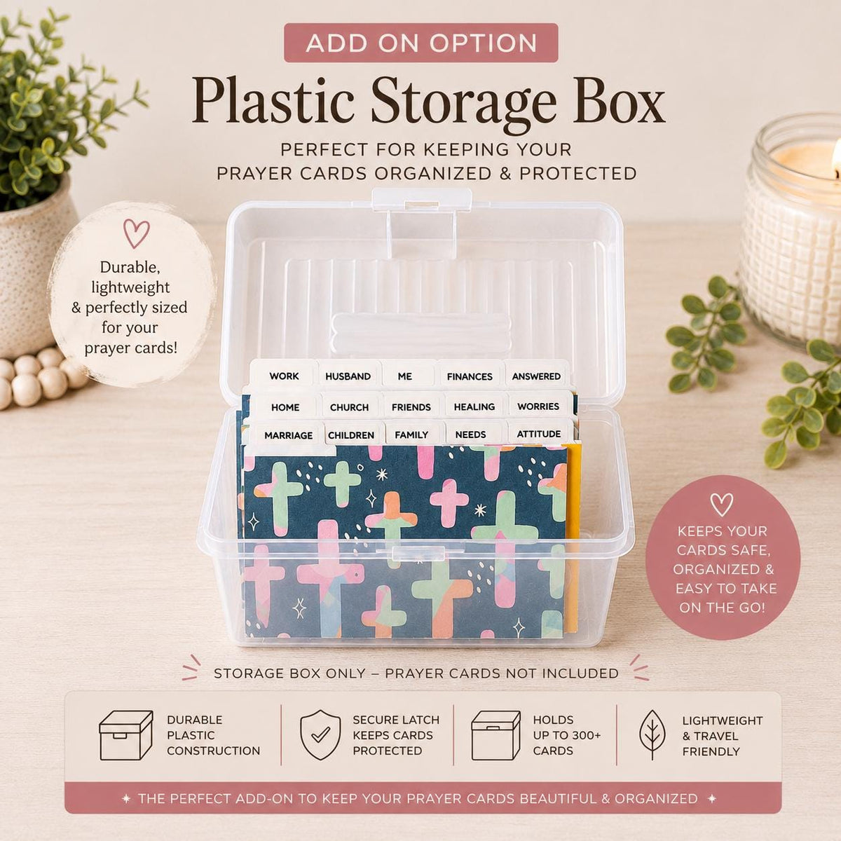 20-Piece Prayer Index Divider Set, Organize Prayers, Faith Tracker, Customizable Tabs