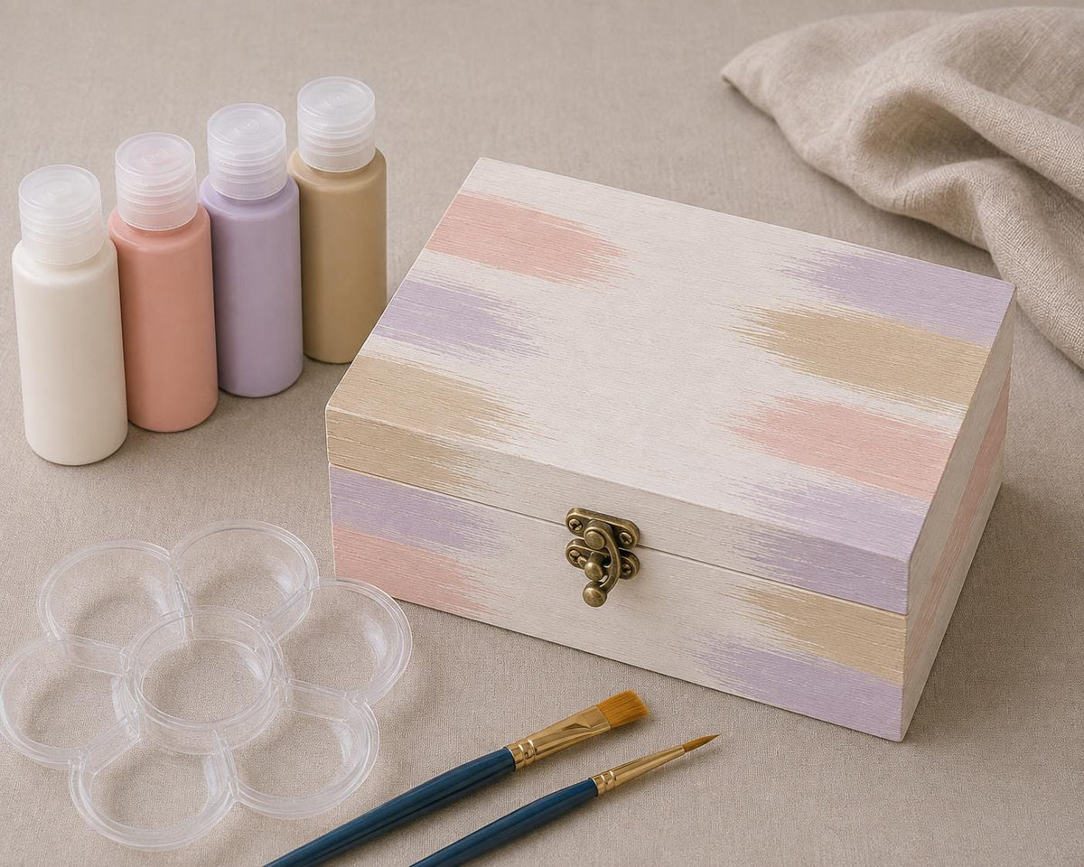 Hand-Painted Wooden Prayer Box Kit | Christian Craft Activity, Girls Night, Group Craft