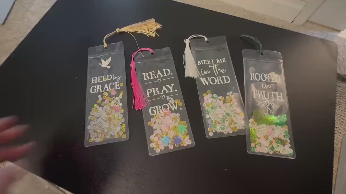 Christian Shaker Bookmark | Bible Verse Tassel Bookmark | Faith Journal Accessory